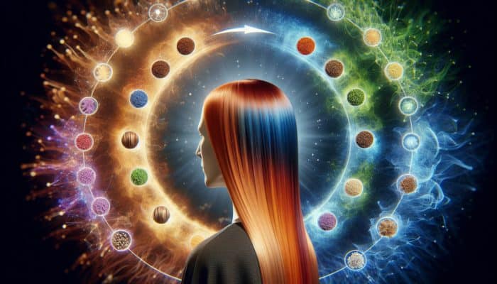 Person transitioning hair color with safe, natural dye, gradually increasing for a healthy transformation.