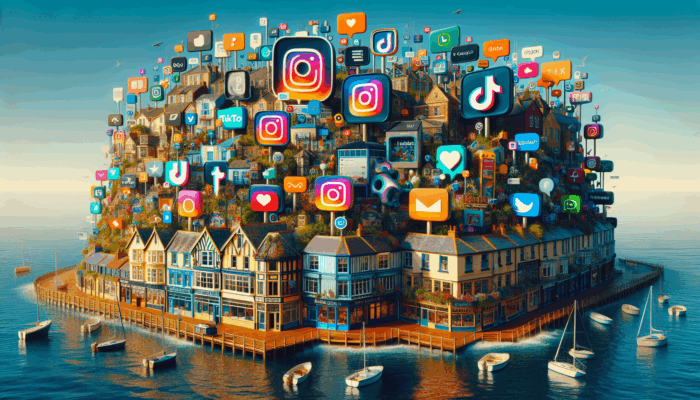 Small business in Burnham-on-Sea using TikTok, Instagram Reels, and optimised Google profiles for advertising.