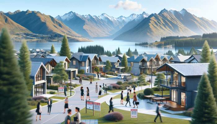 A bustling Queenstown suburb with modern homes, stunning landscapes, and high real estate demand.