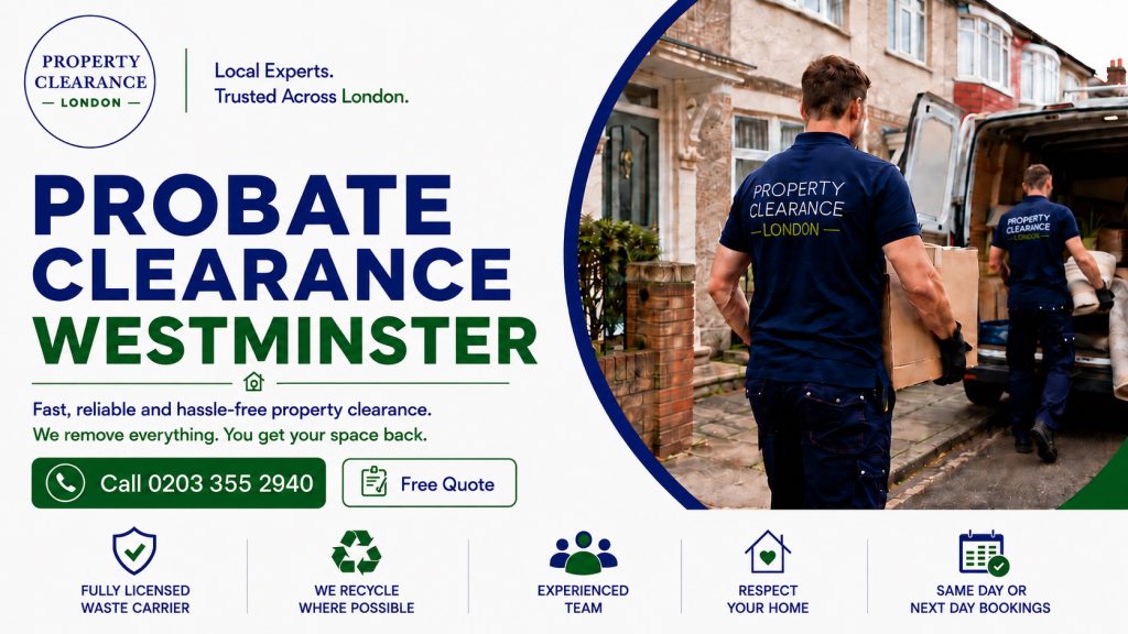 Probate House Clearance Services in Westminster Offered Now